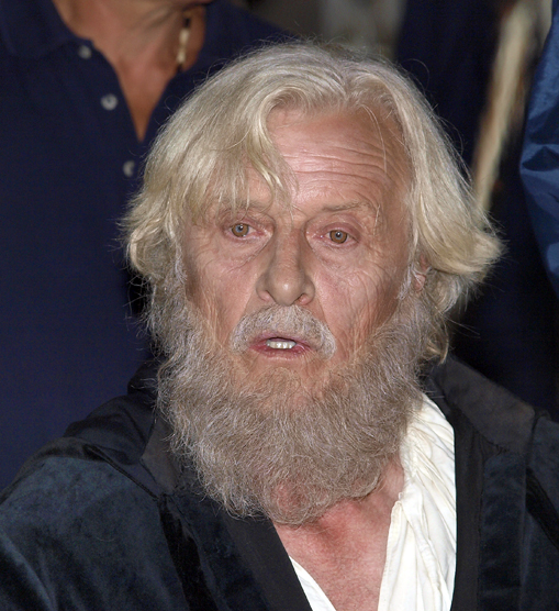 L’attore olandese Rutger Hauer presso la villa medicea di Poggio a Caiano durante le riprese della “docufiction” su Michelangelo