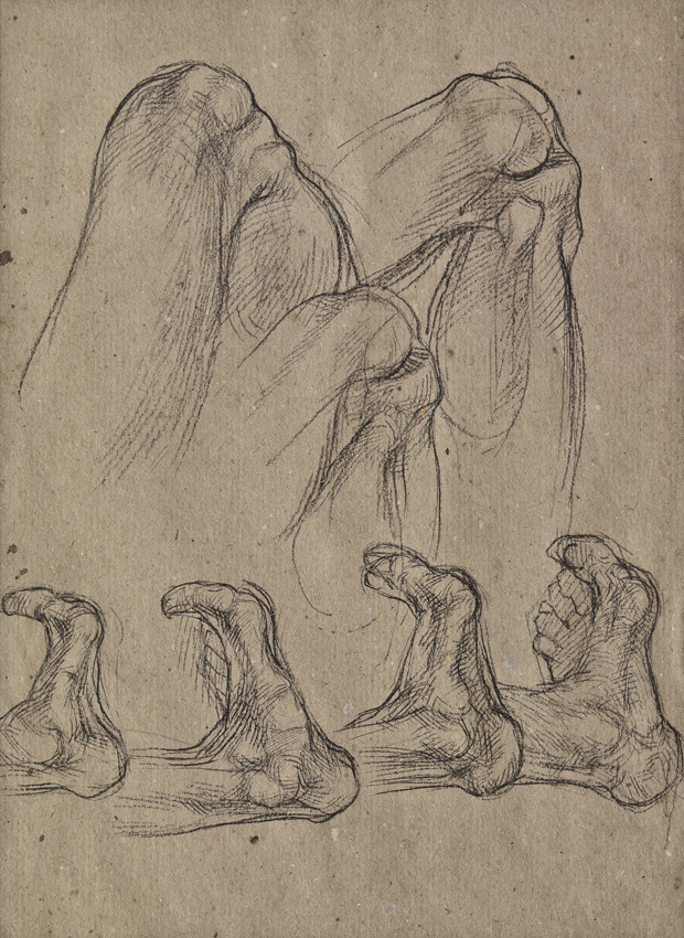 Matita nera, studi per scultura