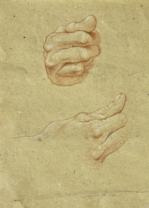 Studio per scultura, sanguigna